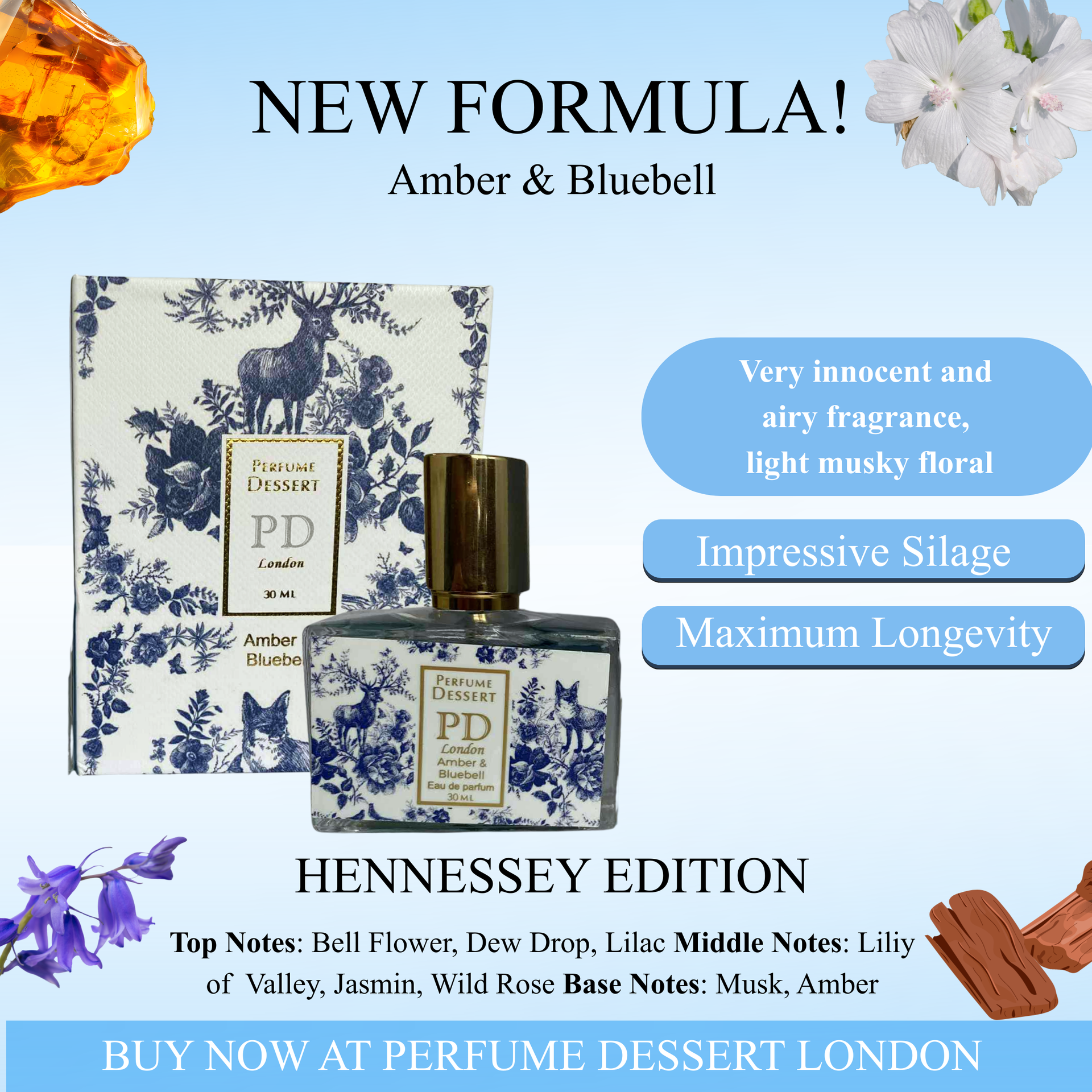 AMBER AND BLUEBELL 30ml