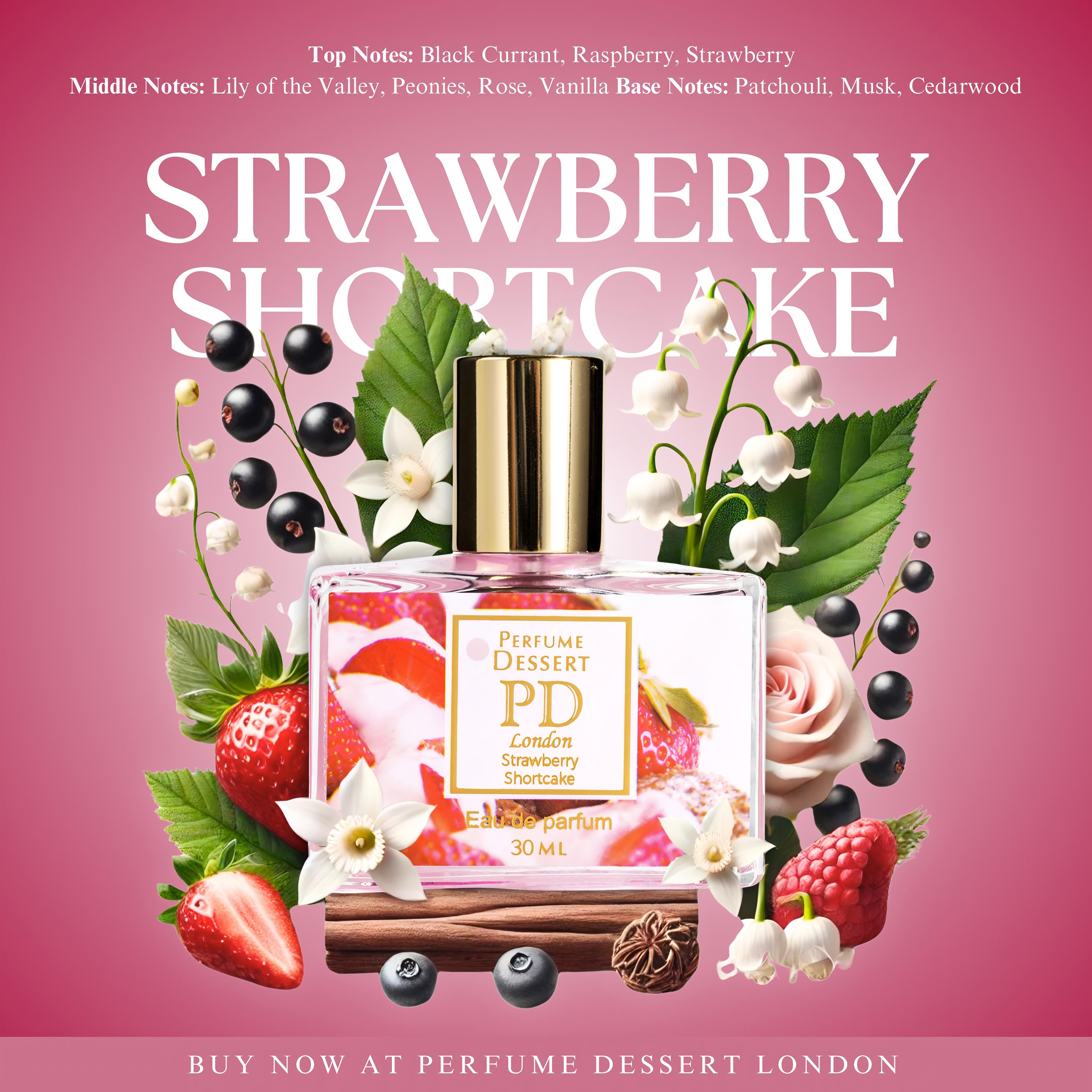 New Formula STRAWBERRY SHORTCAKE 30ml Perfume Dessert London